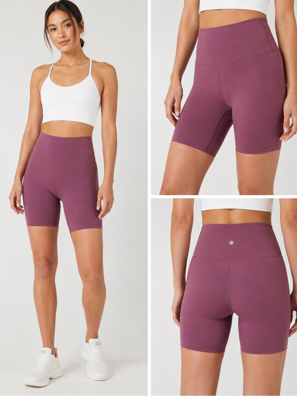 Lululemon Align High Rise 10” Shorts Women’s Size 2 Nulu Yoga Biker Mauve Plum
